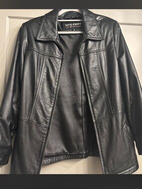 Wilson Black Leather Jacket for Women